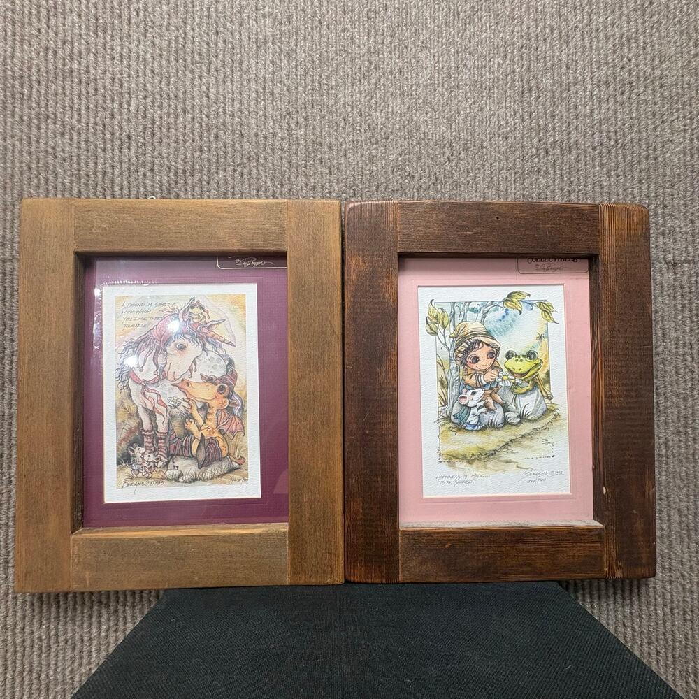 Jody Bergsma Special Things Unicorn and Happiness is made to be shared Framed